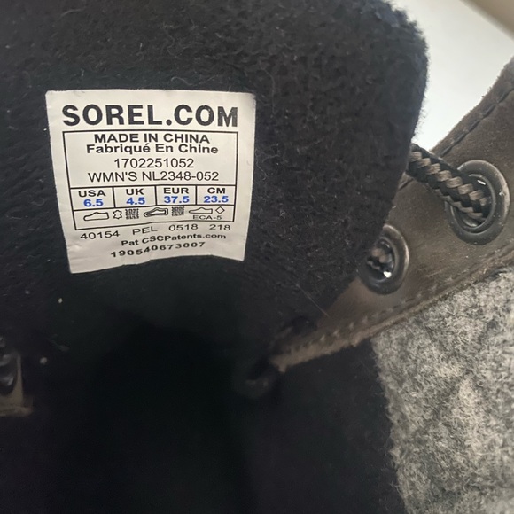 Sorel Womens’s Slimpack ll Lace Duck Boot - Quarry Waterproof/ Leather 6.5 - Picture 7 of 7